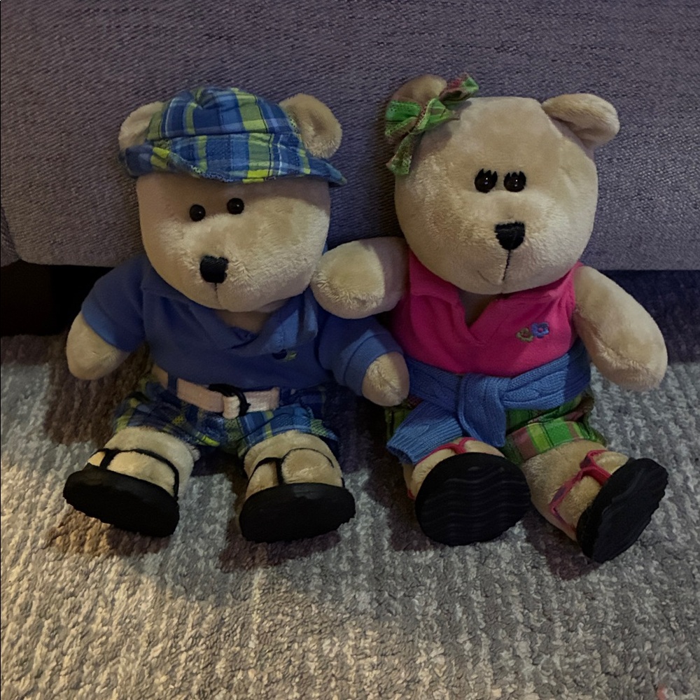 2007 Starbucks Summer Boy and Girl Bears - Picture 2 of 4